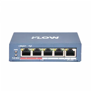 iFLOW F-SW-EM206POE-VM/L  ����������� PoE ����������, 4 ����� PoE+2 ����� Uplink, 10/100Base-TX, ������ PoE 45 ��.